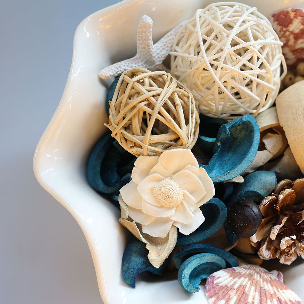 Qingbei Rina Potpourri Bags,Ocean Breeze Scented Potpourri Bowl Filler Dried Flower