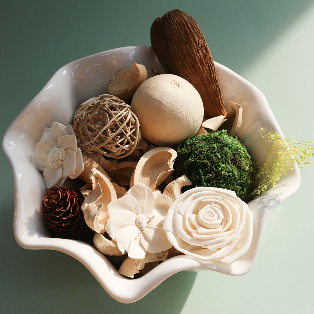 Qingbei Rina Potpourri Bags,Ocean Breeze Scented Potpourri Bowl Filler Dried Flower