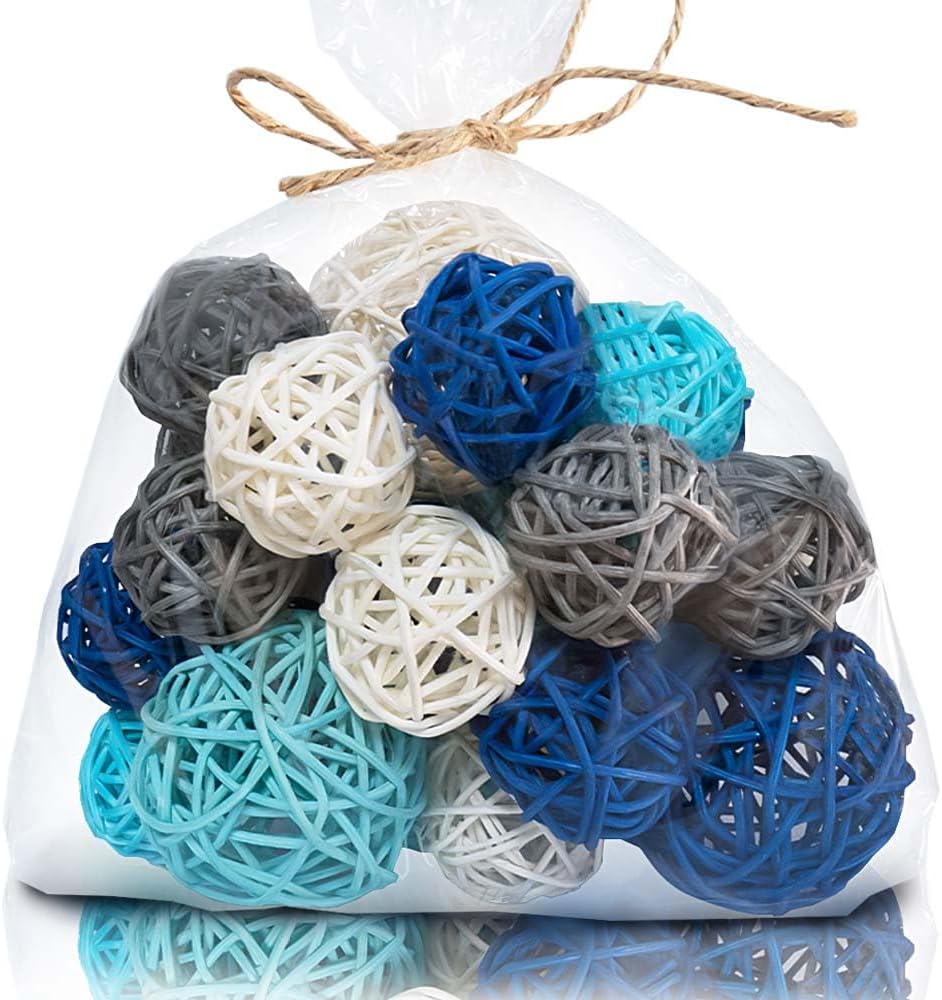 Mix Wicker Rattan Balls 20 PCS
