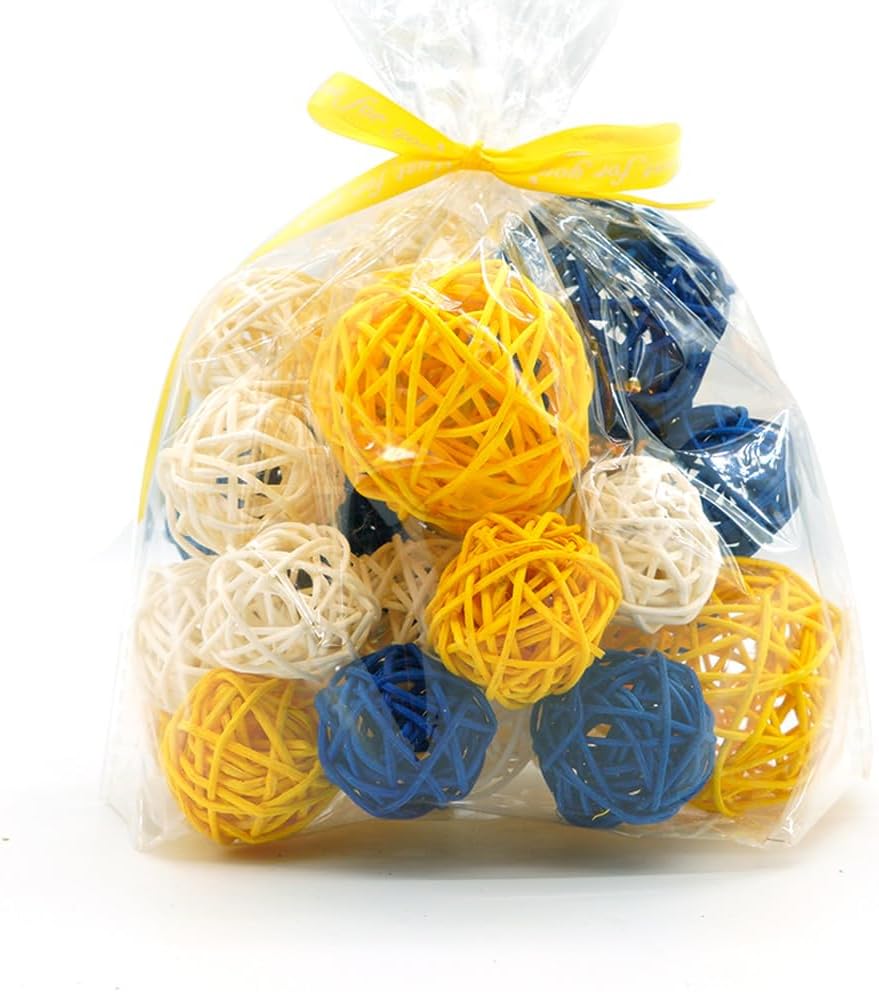 Mix Wicker Rattan Balls 20 PCS