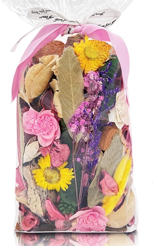 Qingbei Rina Potpourri Bags,Home Fragrance Sachet of Petals, Vase Fillers,Bathroom Decor(20 oz)