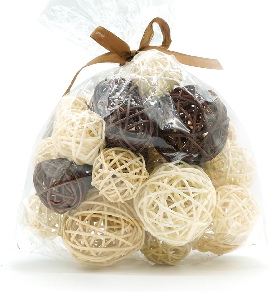 Mix Wicker Rattan Balls 20 PCS