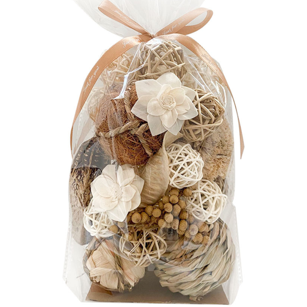 Assorted Wicker Rattan Balls&Spring Bowl Vase Fillers for Centerpieces