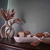 Assorted Wicker Rattan Balls&Spring Bowl Vase Fillers for Centerpieces