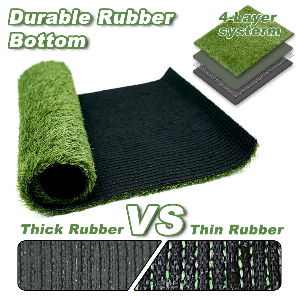 Artificial Grass Turf Tiles Interlocking for Patio Balcony 12x12 inch/9Pcs