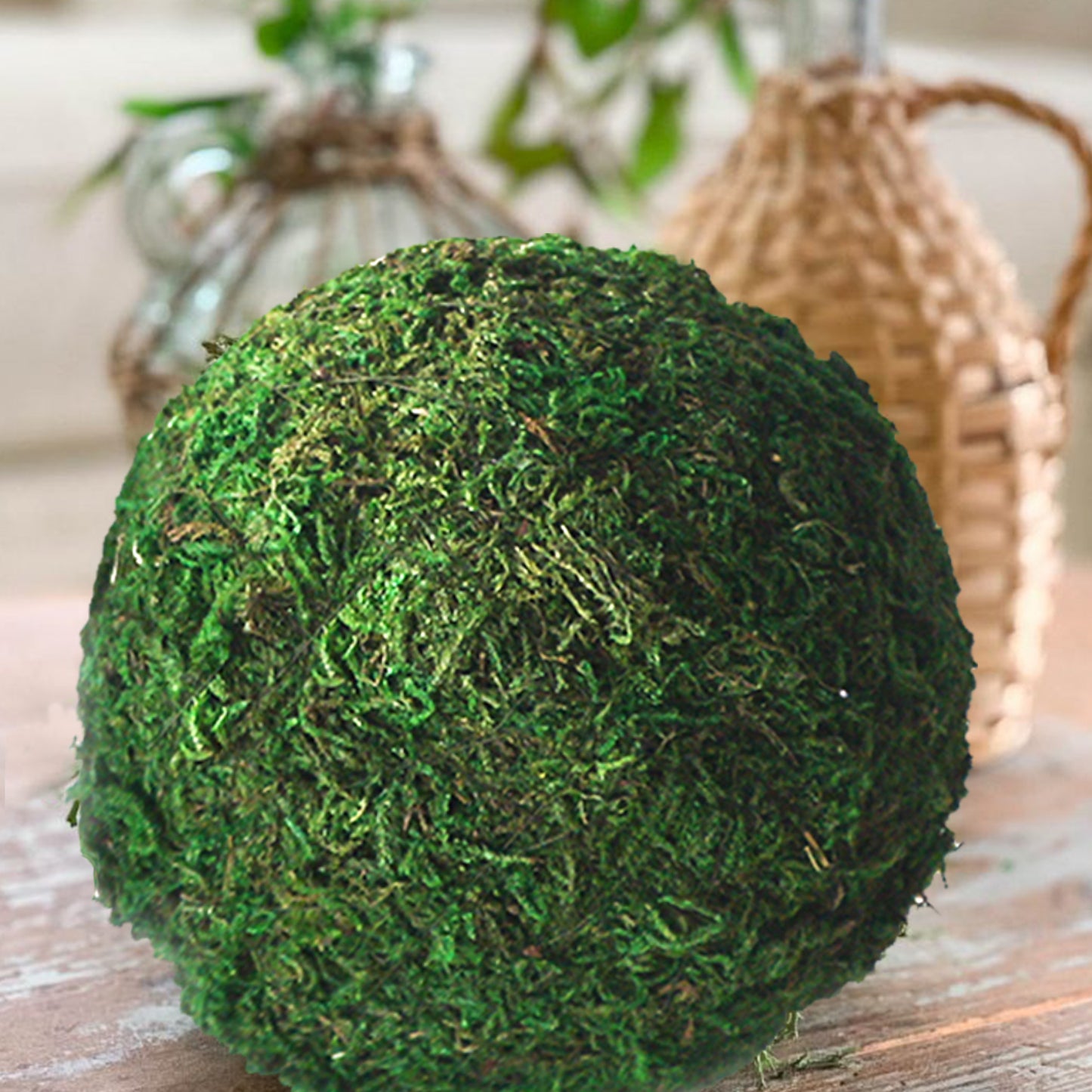 Usmola Moss Balls, Decorative Balls for Centerpiece Bowls Vase Filler, Home  Party Decor (3.5 inches - Set of 6-), Large