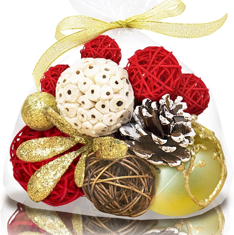 Christmas Decorative Balls for Bowls,Winter Xmas Centerpiece Bowl Vase Fillers