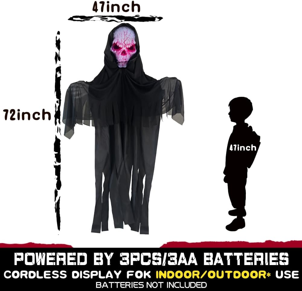 Halloween Hanging Faceless Ghost Outdoor Decoration 6ft