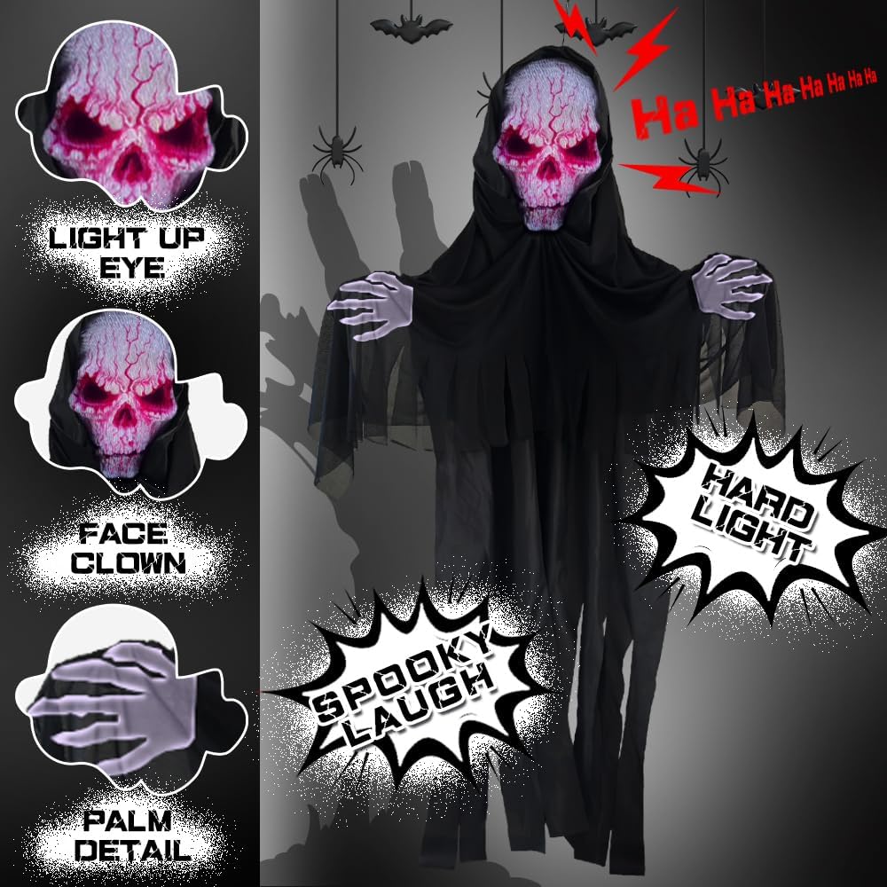 Halloween Hanging Faceless Ghost Outdoor Decoration 6ft