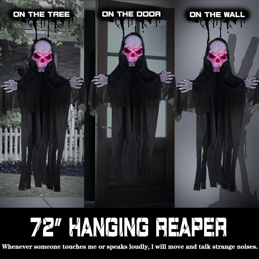Halloween Hanging Faceless Ghost Outdoor Decoration 6ft