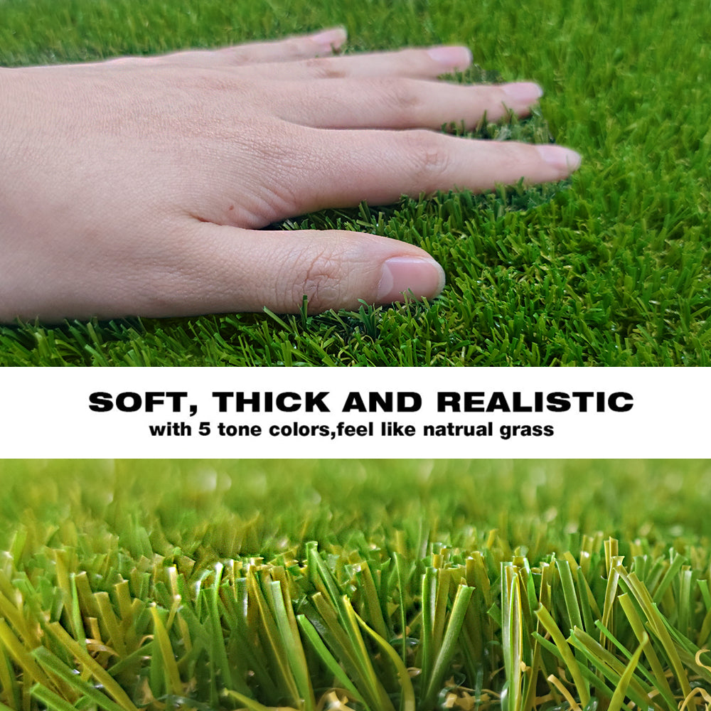 Artificial Grass Turf Tiles Interlocking for Patio Balcony 12x12 inch/9Pcs