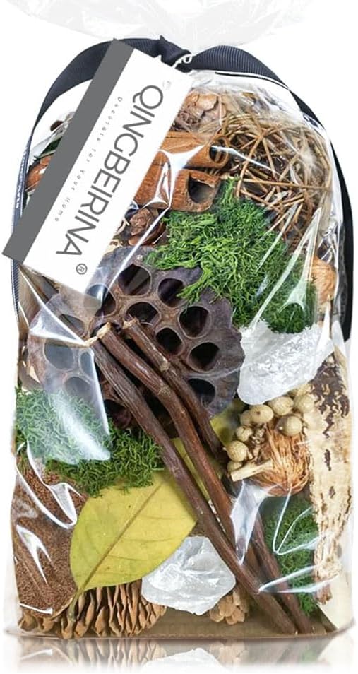 Qingbei Rina Potpourri Bags,Home Fragrance Sachet of Petals, Vase Fillers,Bathroom Decor(20 oz)
