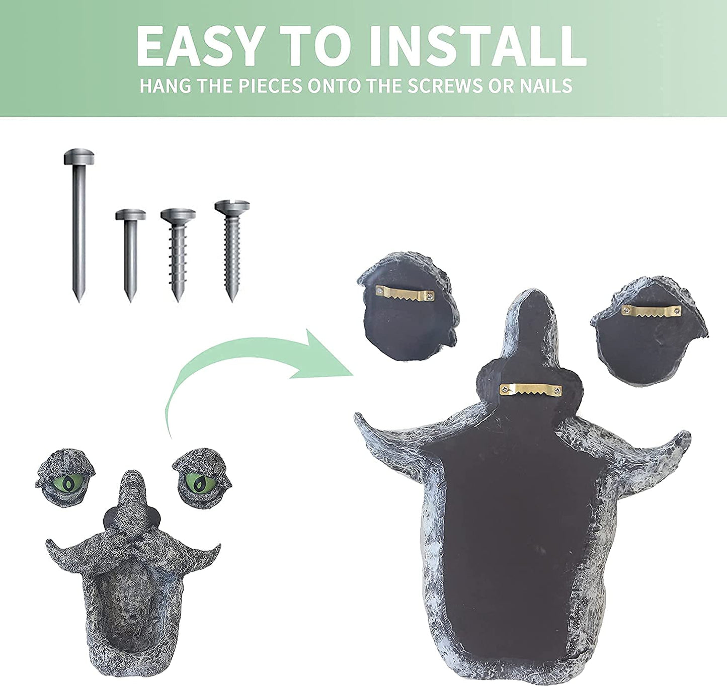 Tree Face with glowing in the dark eyes